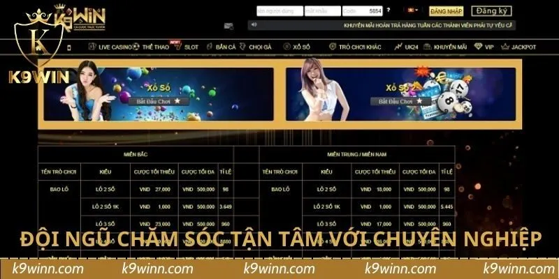 Đội ngũ chăm sóc tận tâm với chuyên nghiệp